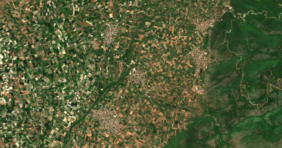 Carte satellite de Miliá