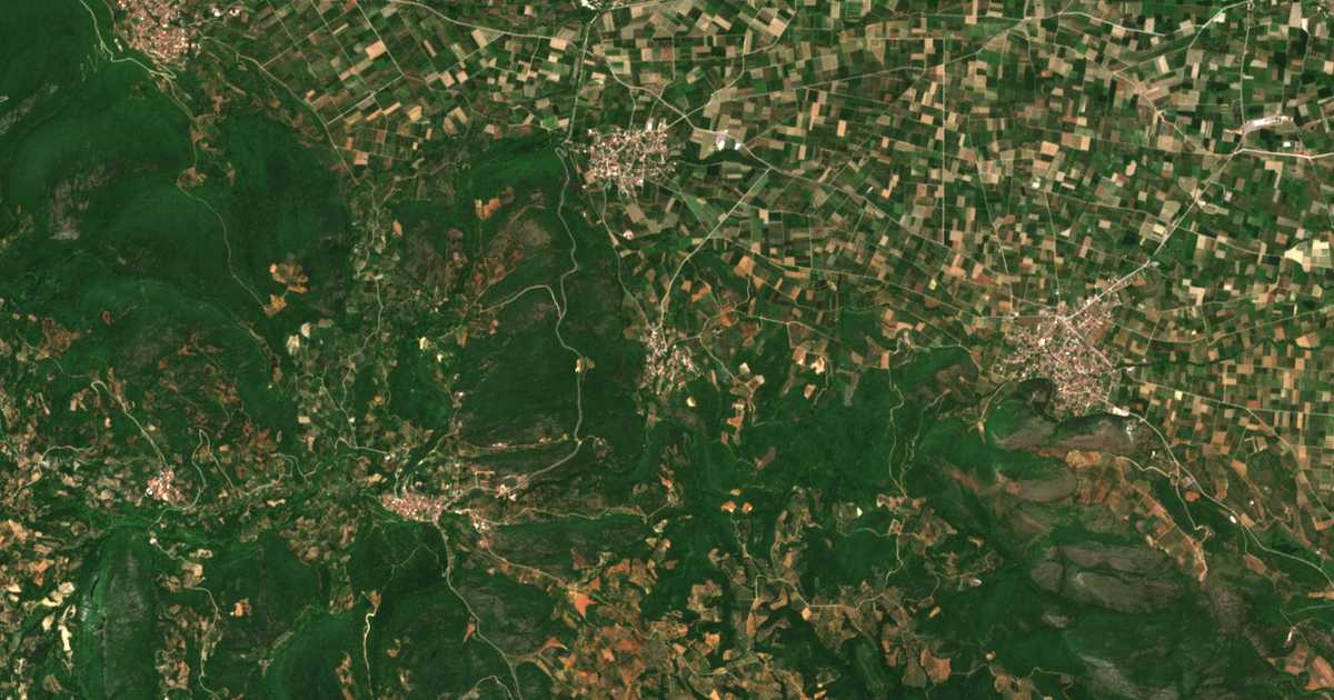 Carte satellite de Monastirákion