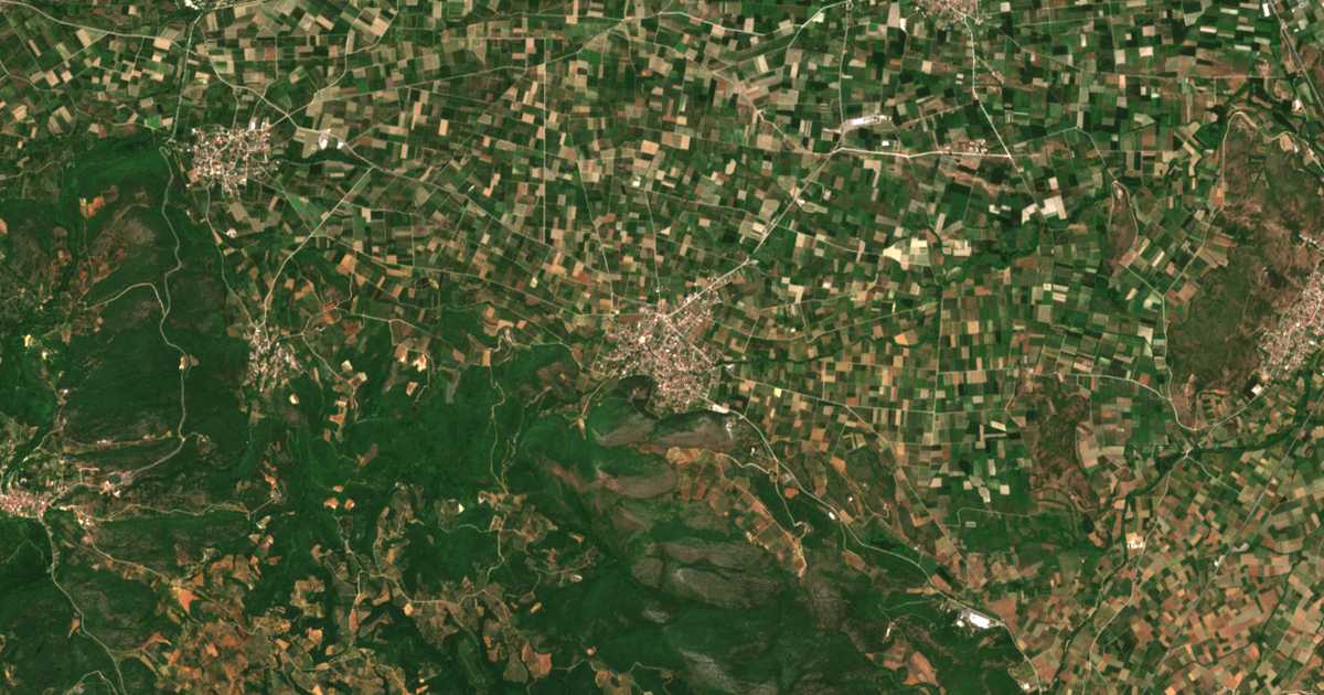 Carte satellite de Polykárpion