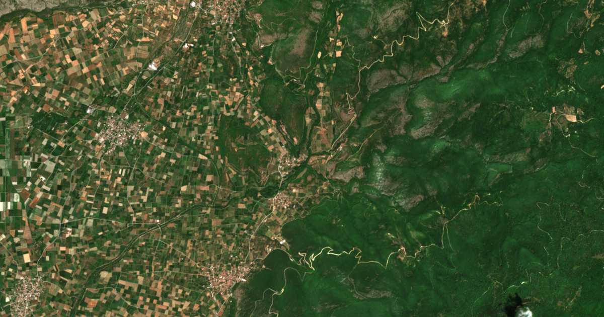 Carte satellite de Pródromos