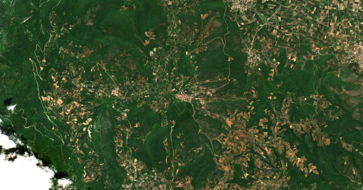 Carte satellite de Sarakinoí