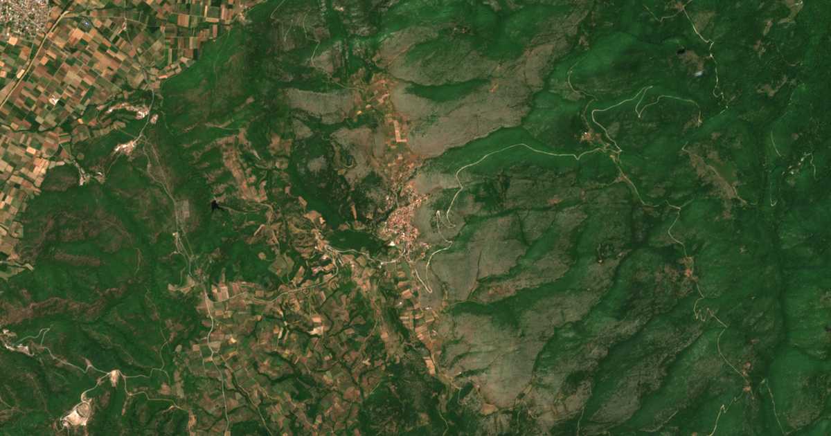 Carte satellite de Theodoráki