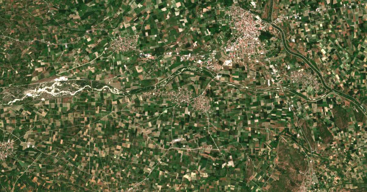 Carte satellite de Tsákoi