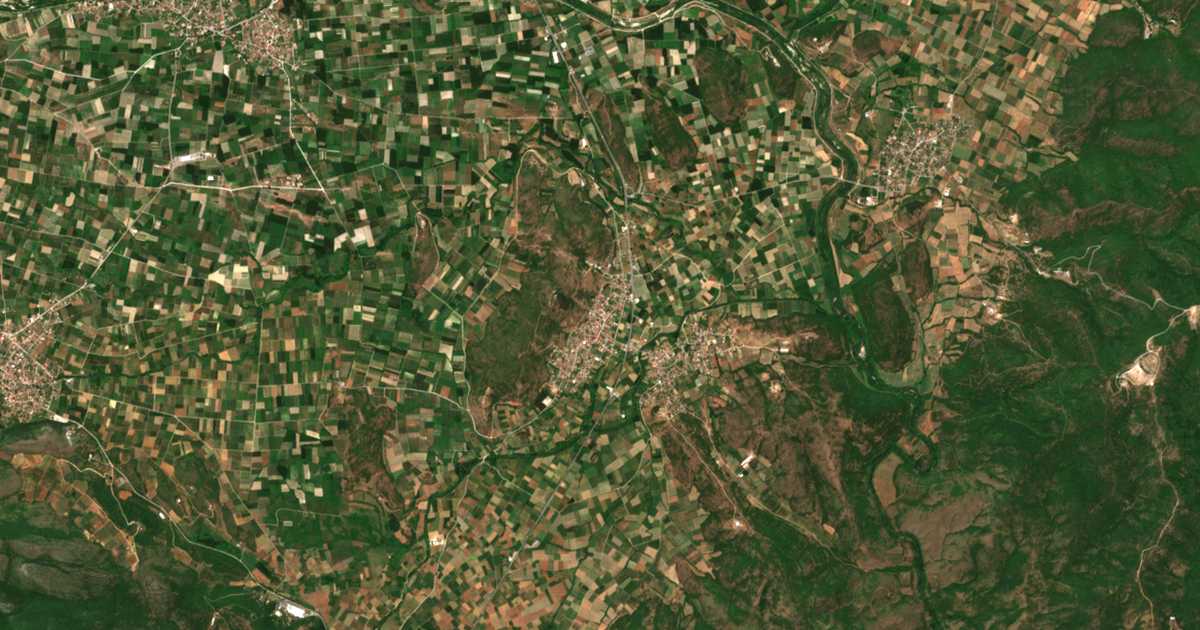 Carte satellite de Xifianí