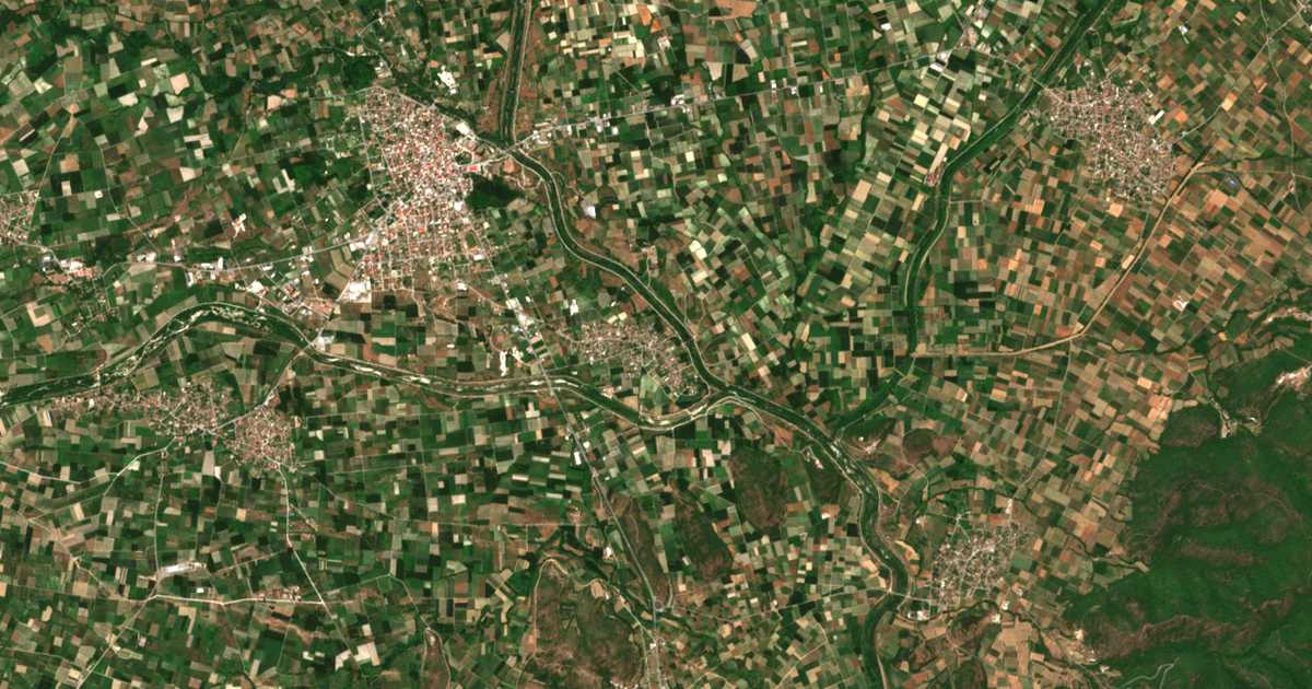Carte satellite de Ydraía