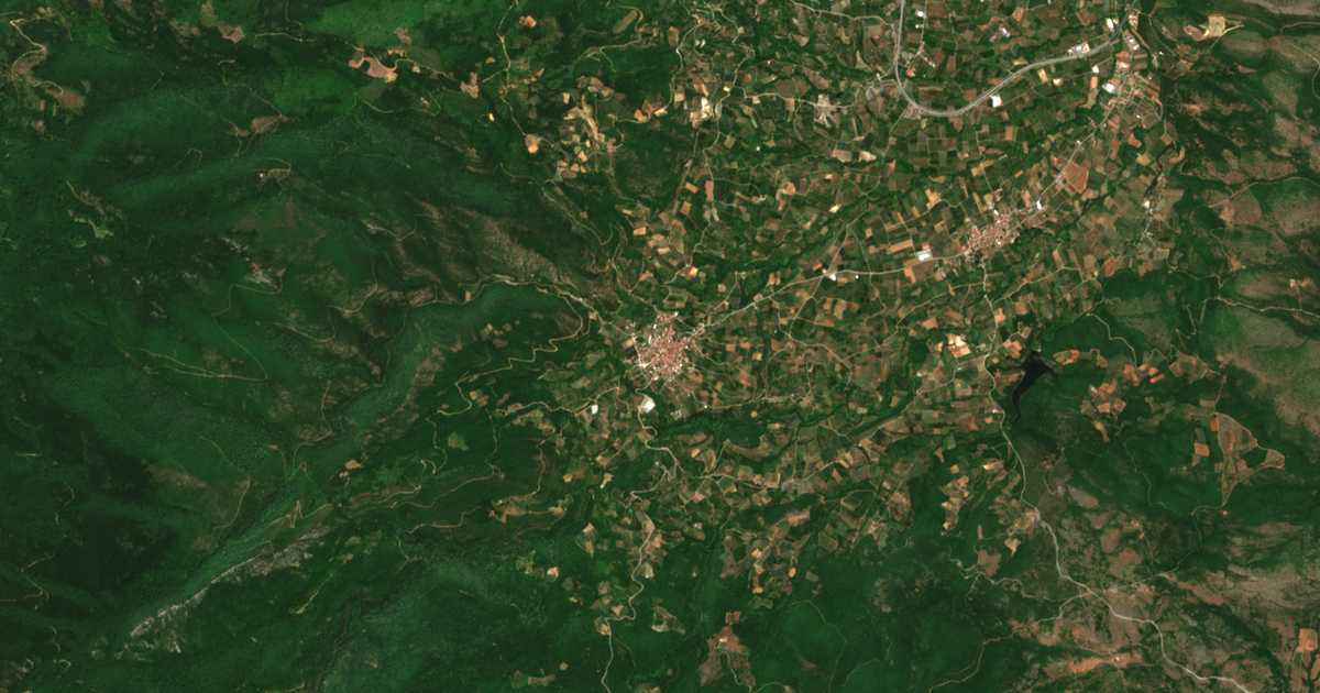 Carte satellite de Flamouriá