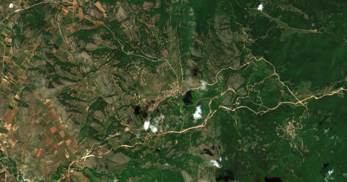 Carte satellite de Káto Grammatikón