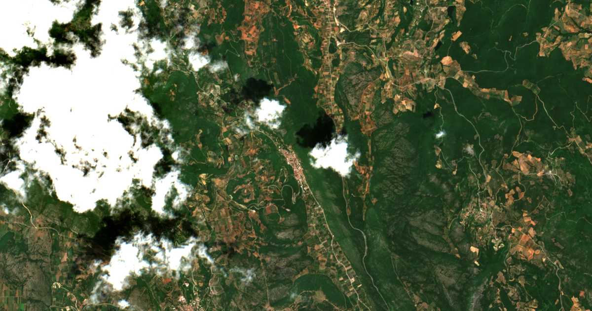 Carte satellite de Karydiá