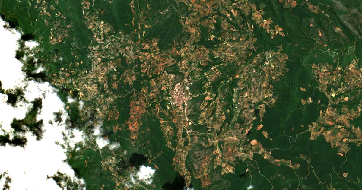 Carte satellite de Keraséai