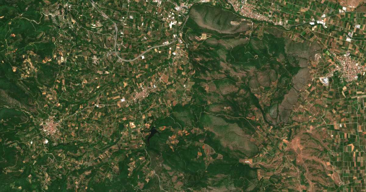 Carte satellite de Kaisarianá