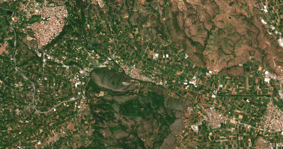 Carte satellite de Rizári