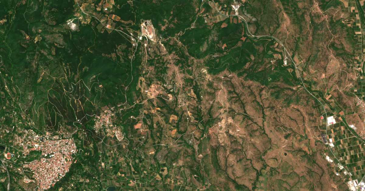 Carte satellite de Samárion