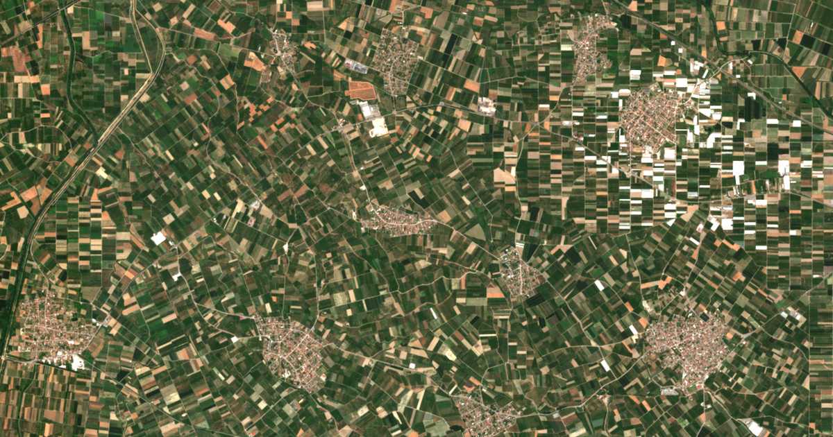 Carte satellite de Dáfni