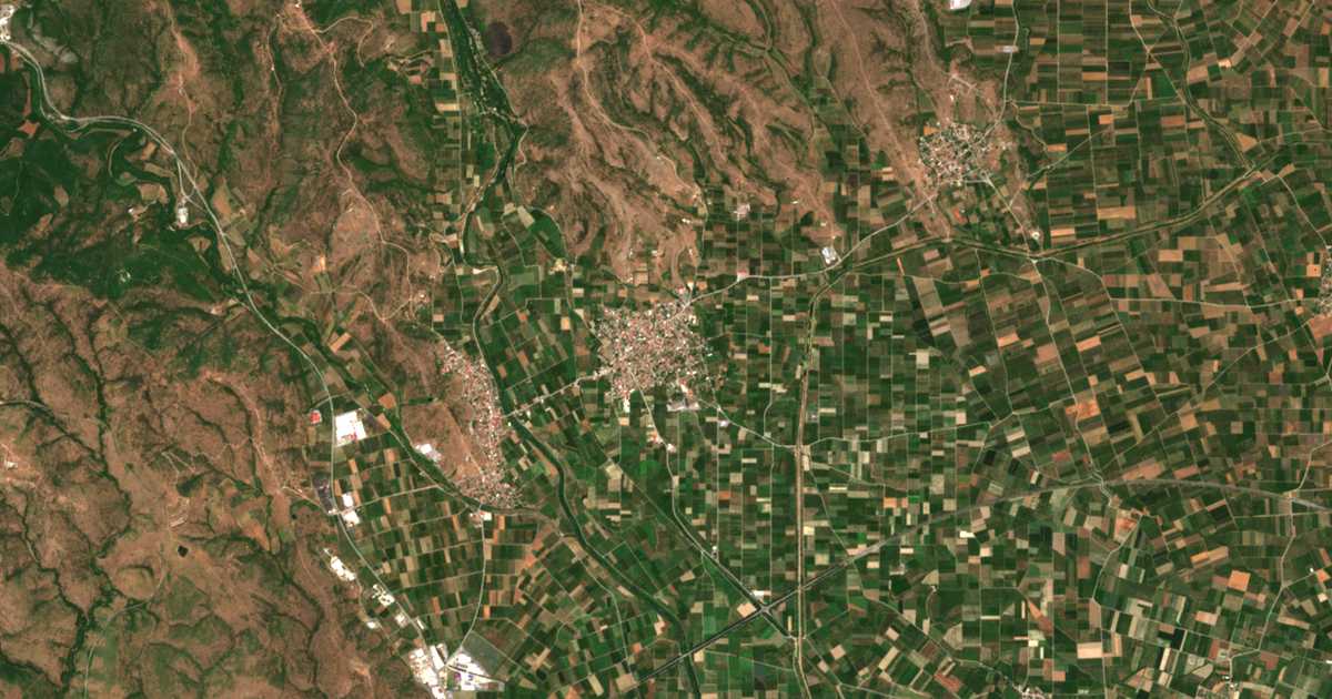 Carte satellite de Kalí