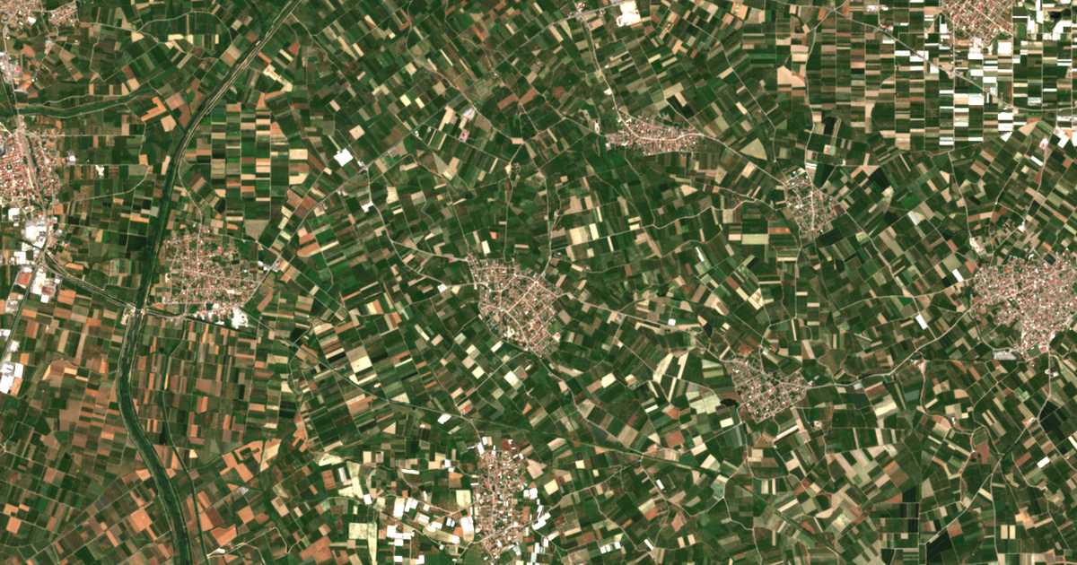 Carte satellite de Kalývia