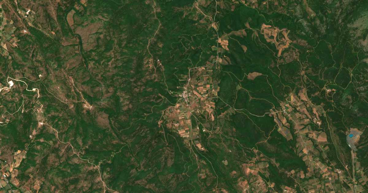 Carte satellite de Kranéa