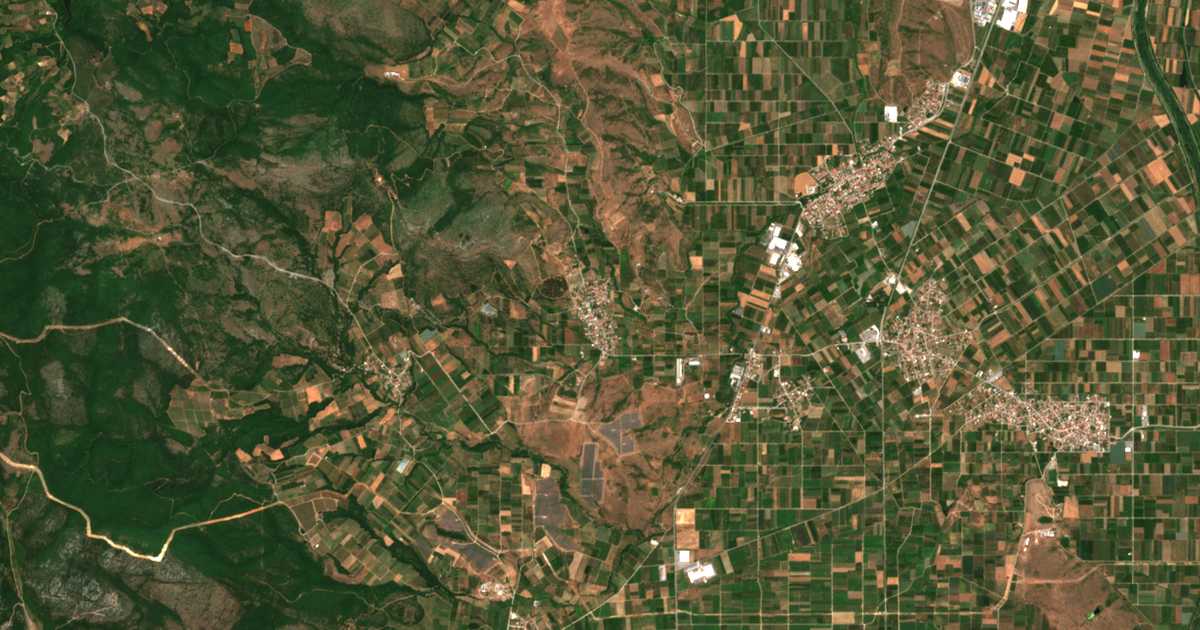 Carte satellite de Loutrochórion