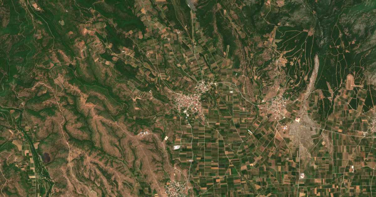 Carte satellite de Mándalo