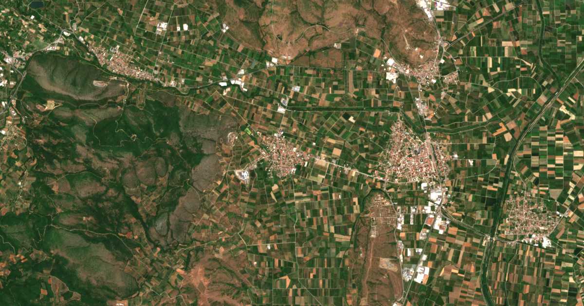 Carte satellite de Sevastianá