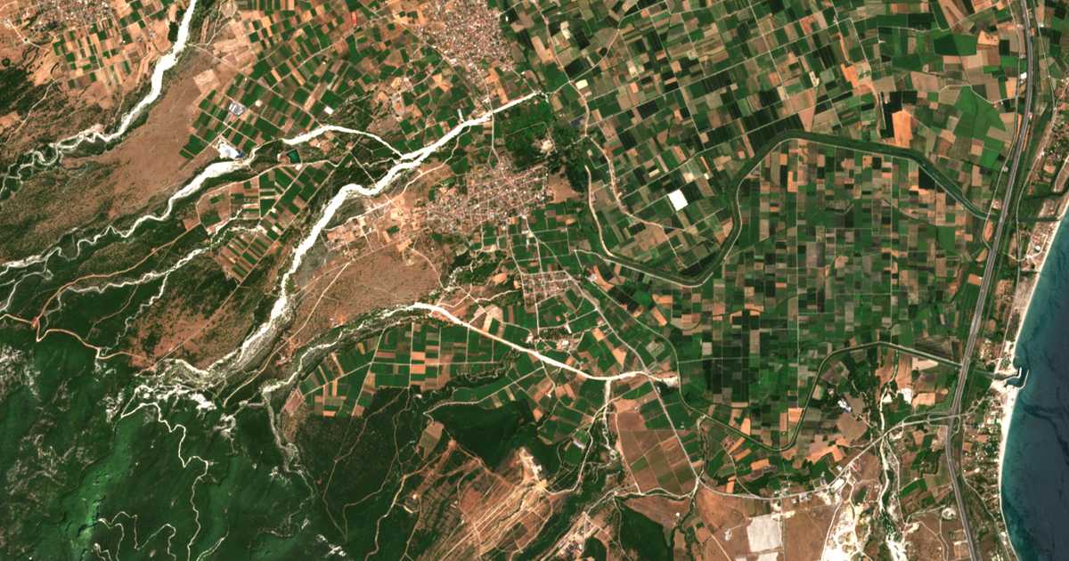 Carte satellite de Platanákia