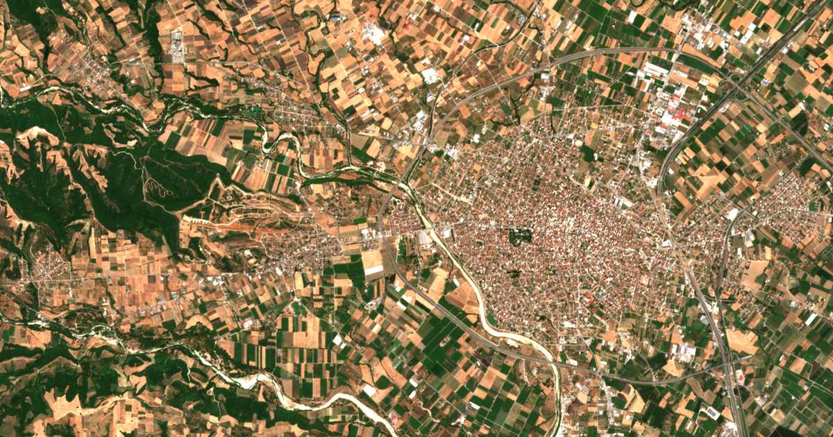 Carte satellite de Andromáchi