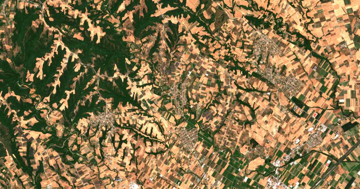 Carte satellite de Áno Ágios Ioánnis