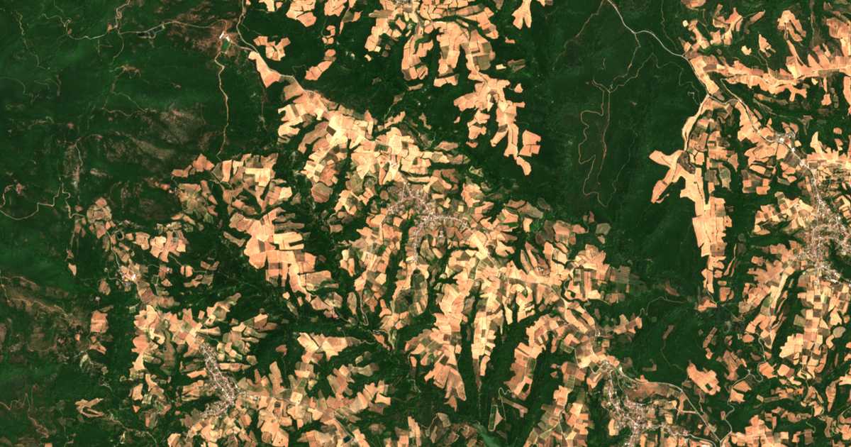 Carte satellite de Élafos
