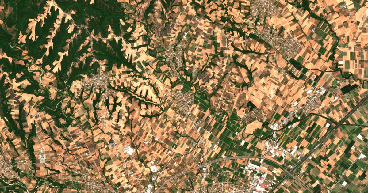 Carte satellite de Ganóchora