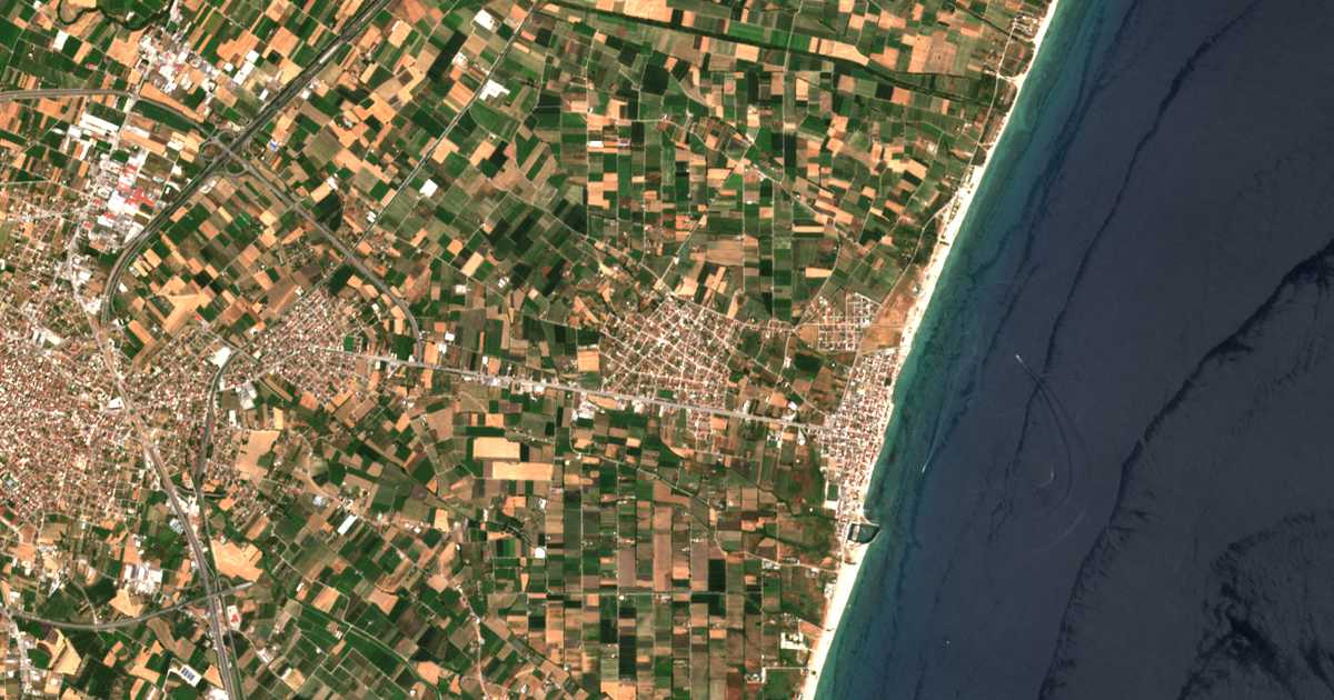 Carte satellite de Kallithéa