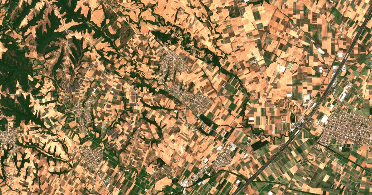 Carte satellite de Káto Ágios Ioánnis