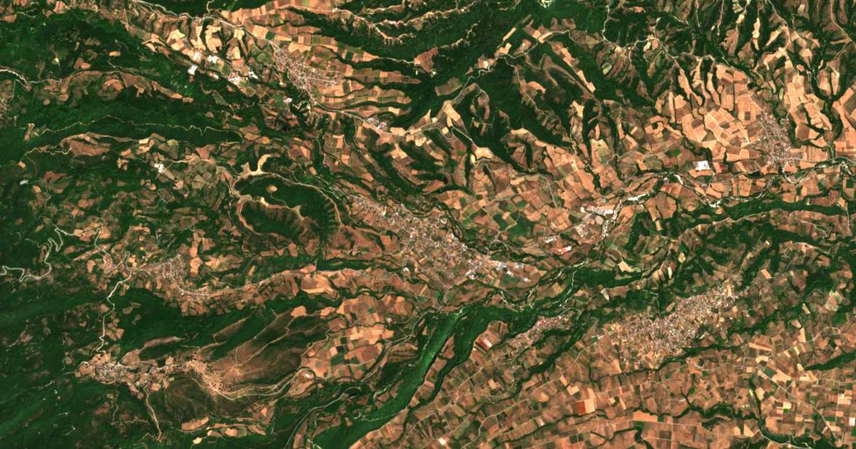 Carte satellite de Káto Miliá