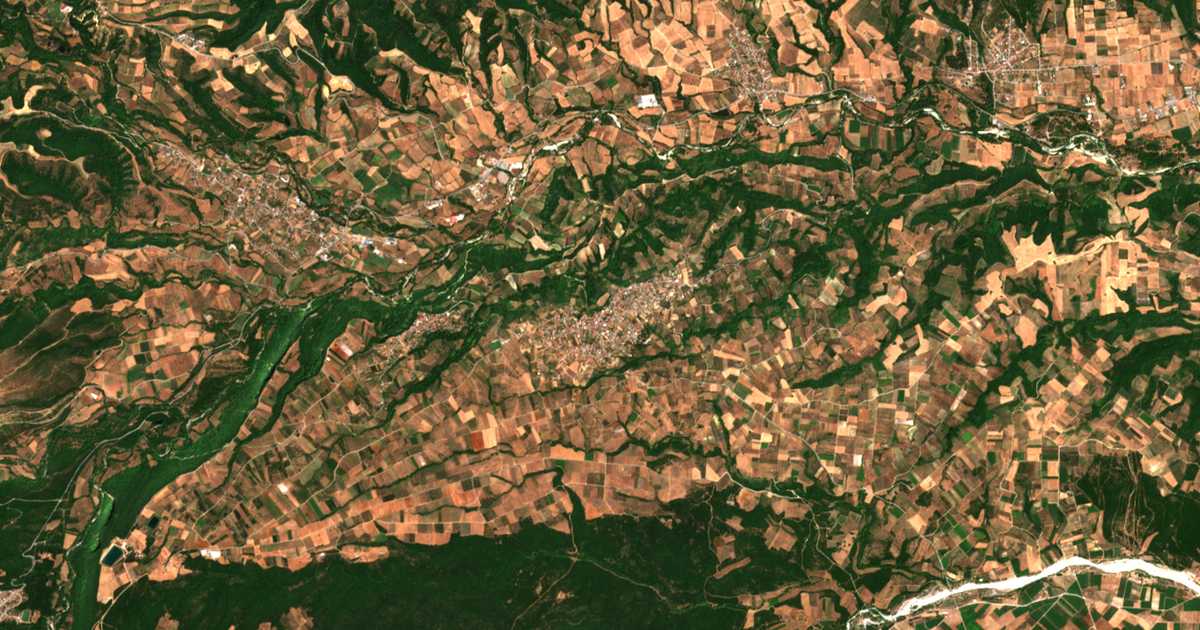 Carte satellite de Lófos