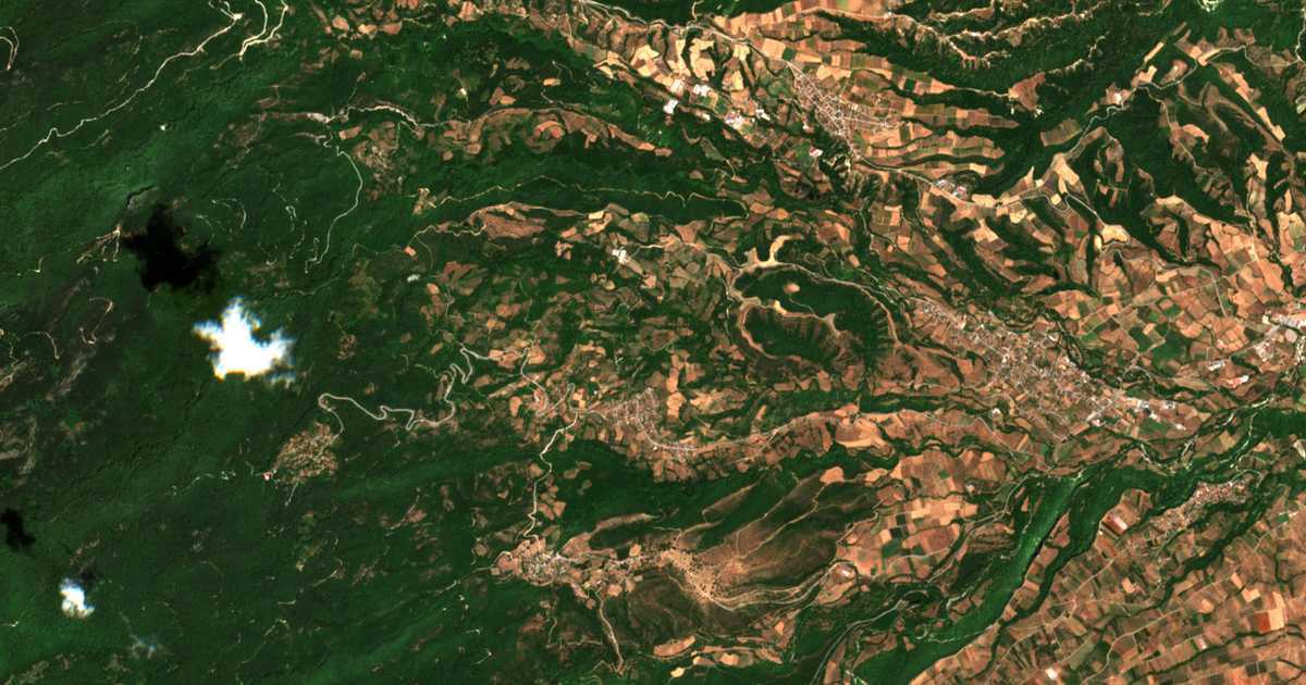 Carte satellite de Meséa Miliá