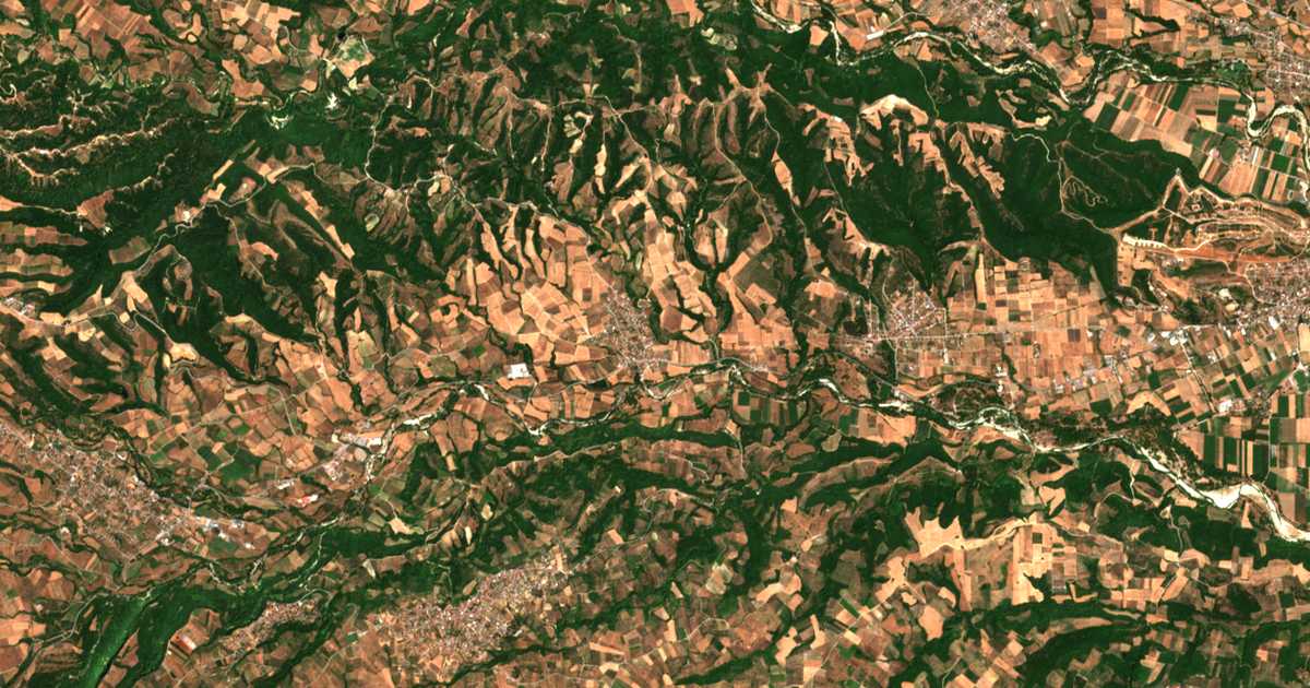 Carte satellite de Moschochóri