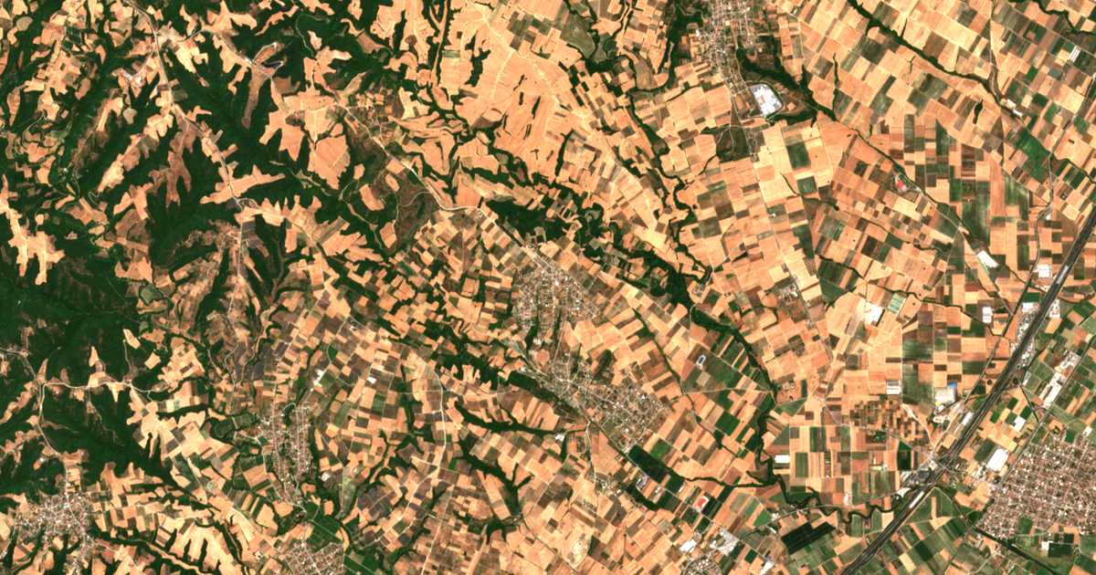 Carte satellite de Néa Trapezoús
