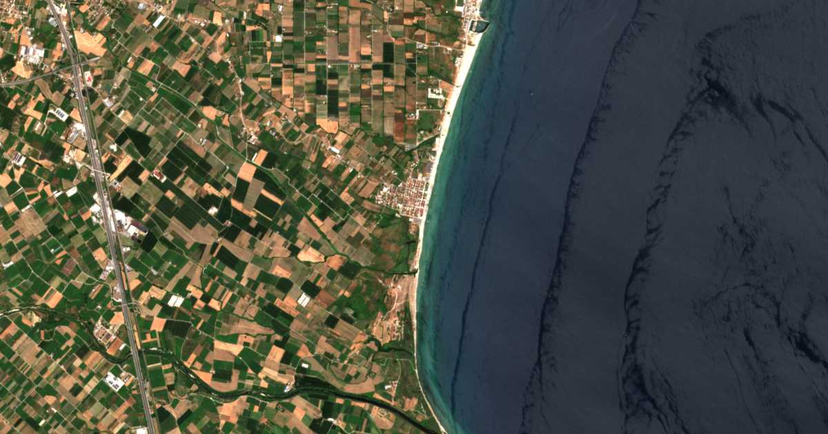 Carte satellite de Olympiakí Aktí