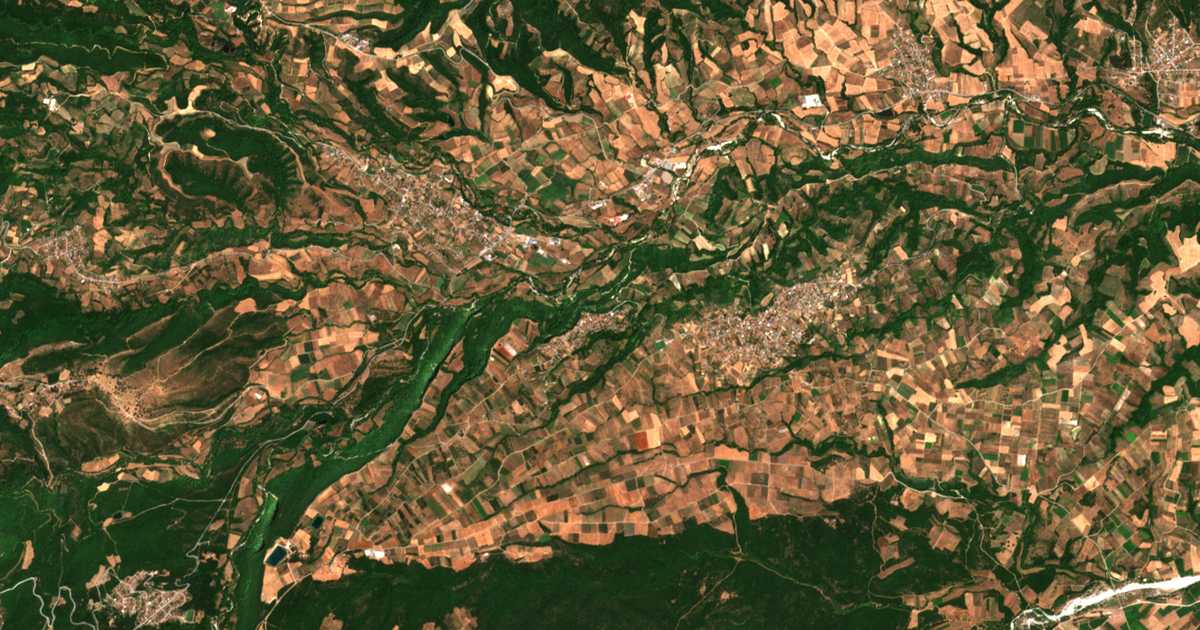 Carte satellite de Ráchi