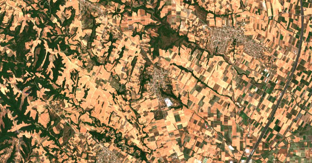 Carte satellite de Sevastí