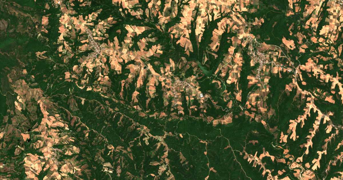 Carte satellite de Tóxo
