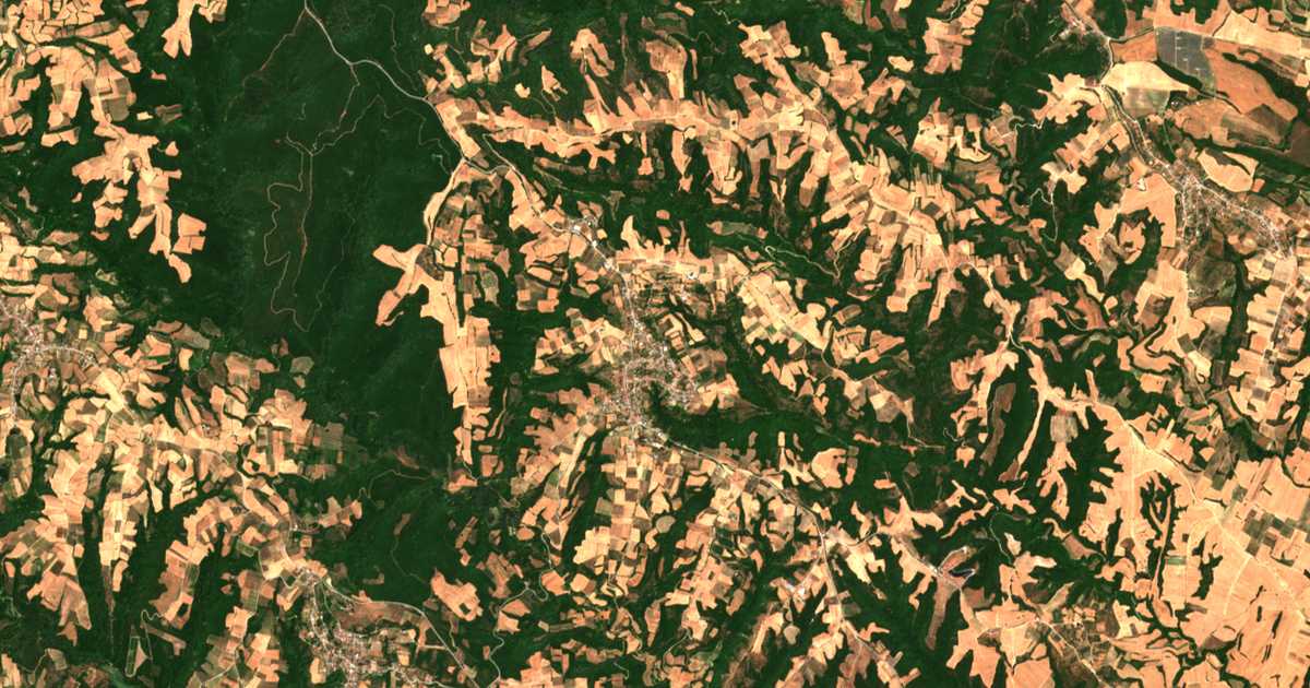 Carte satellite de Trílofos