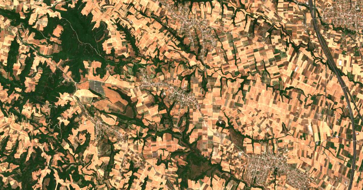 Carte satellite de Alónia