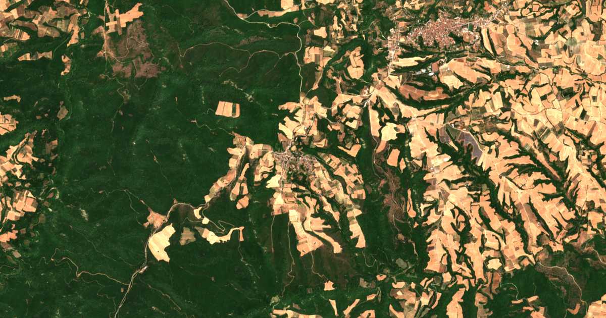 Carte satellite de Kastanéa
