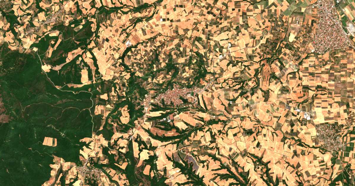 Carte satellite de Kolindrós