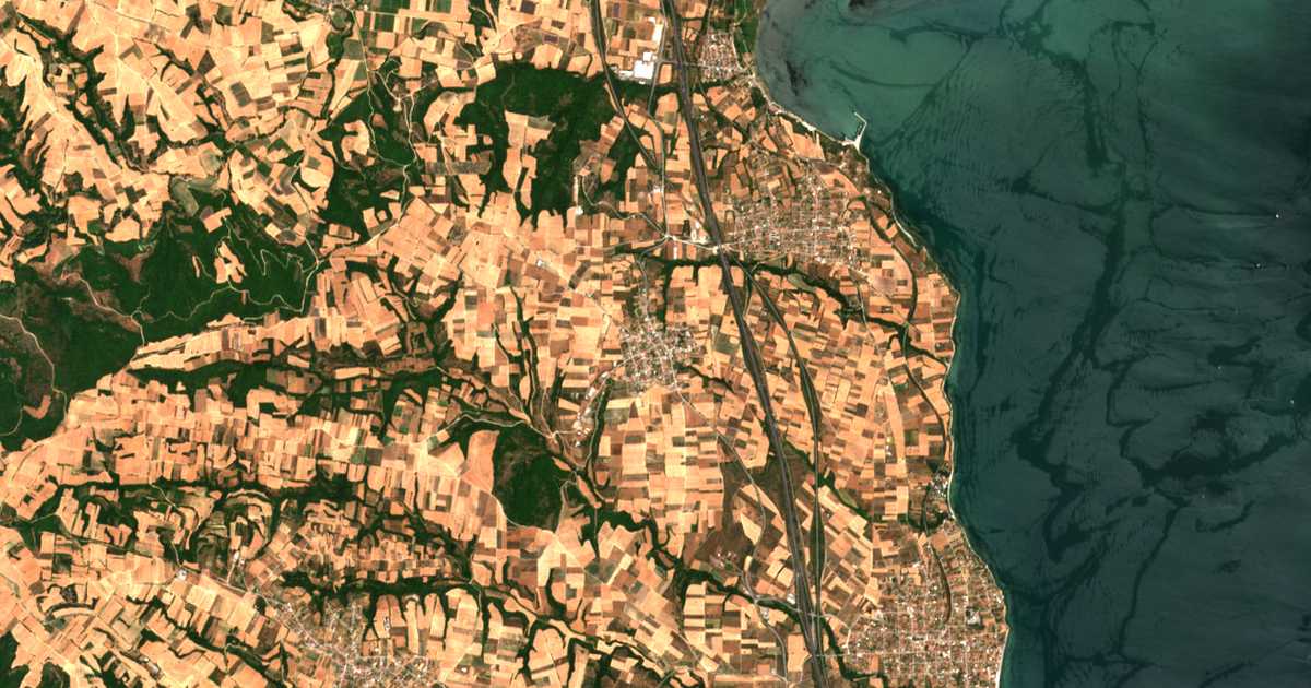 Carte satellite de Paleó Eleftherochóri