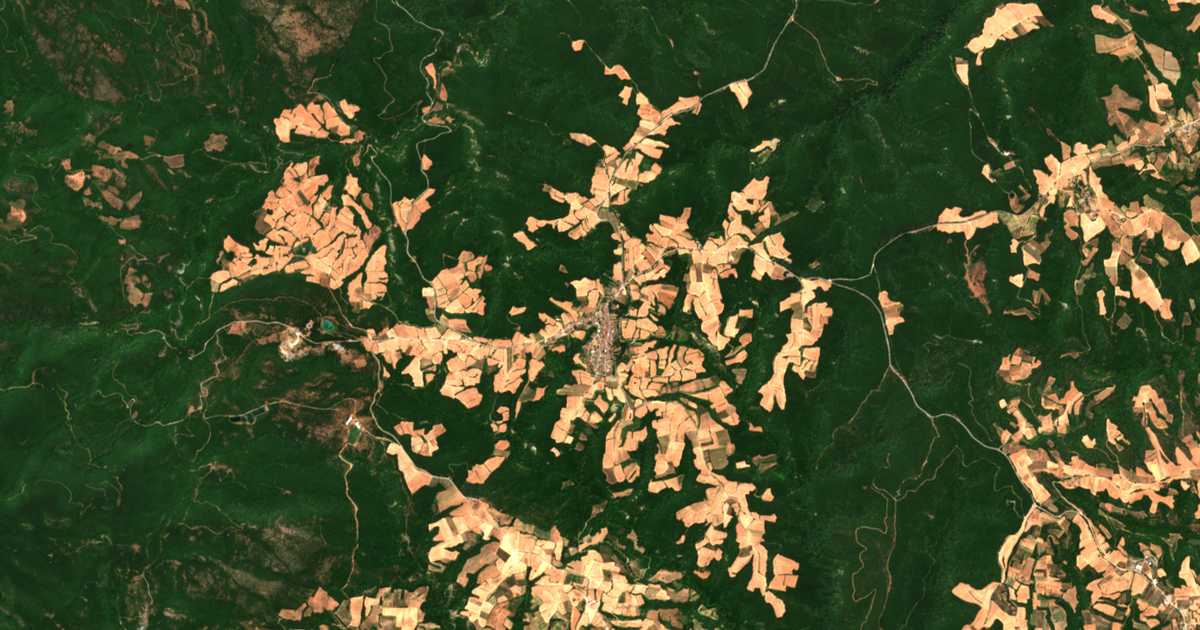 Carte satellite de Ryákia