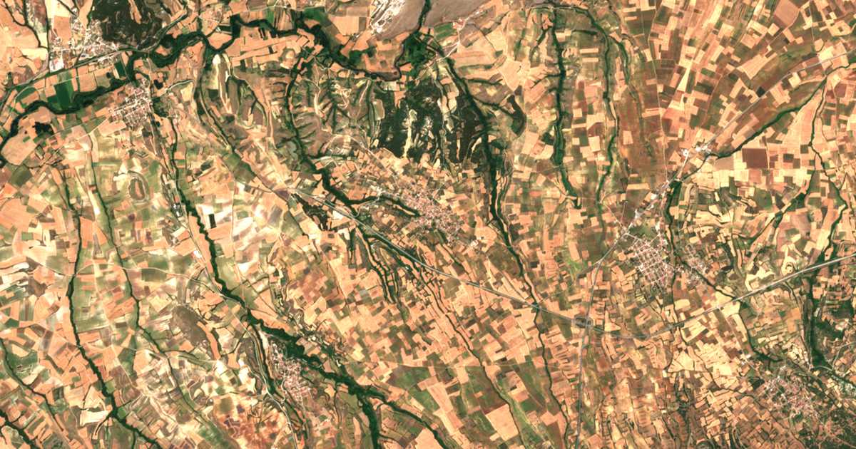 Carte satellite de Krinís