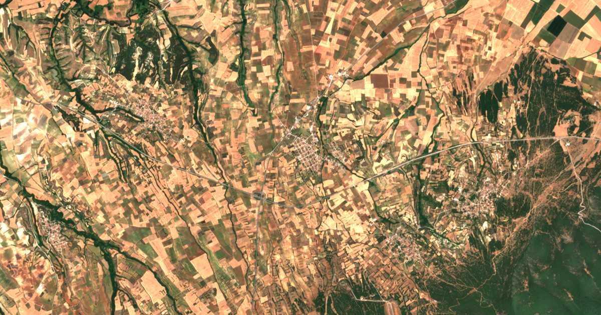 Carte satellite de Néa Báfra