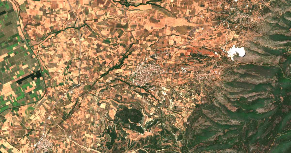 Carte satellite de Palaiokómi