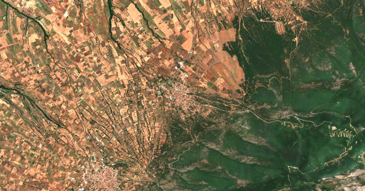 Carte satellite de Próti