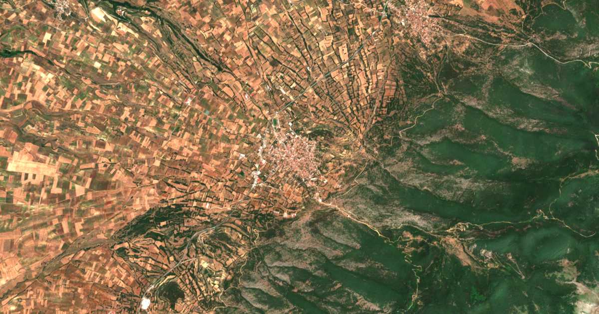 Carte satellite de Rodolívos
